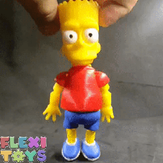 flexi print place Bart Simpson Fan Art 3d print model - Mito3D