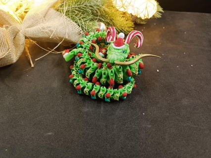 flexi print in place Navidad dragones 3d print model - Mito3D