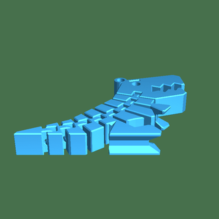 flessibile rex 3d print model - Mito3D