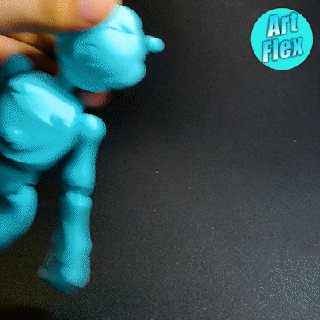 flexi robot juguete impresión sitio robots 3d print model - Mito3D