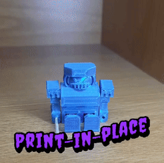 esnek küçük robot print in place gadget'lar elektronik 3d print model - Mito3D