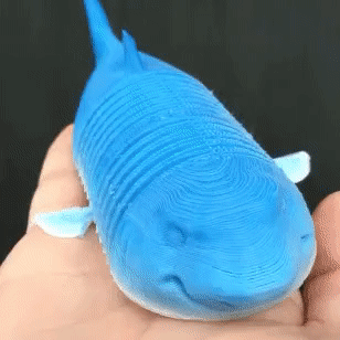 flexi Tubarão brinquedos jogos 3d print model - Mito3D