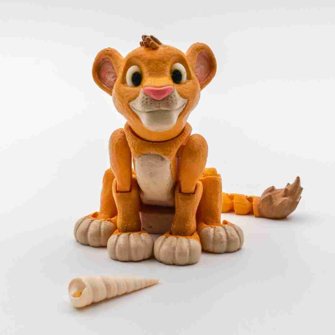 flexi simba Mammal 3D print model - Mito3D