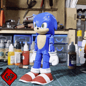flexi sonic hedgehog - supports needed Toys & Games 3d print model - Mito3D