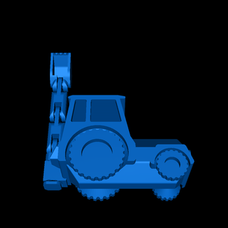 flexi tracteur 3d modèles Télécharger créalité nuage jouets Jeux 3d print model - Mito3D