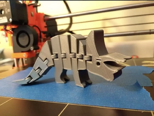 esnek triceratops 3d modeller indir creality bulut 3d print model - Mito3D