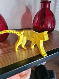 flexible gato figura mamífero 3d print model - Mito3D