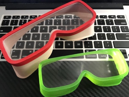 flexible goggles optimised 3dp print transparent fil Others 3d print model - Mito3D