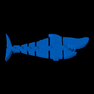 flexishark peixes 3d print model - Mito3D