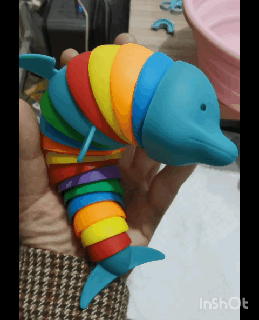 flexy dauphin animaux 3d print model - Mito3D