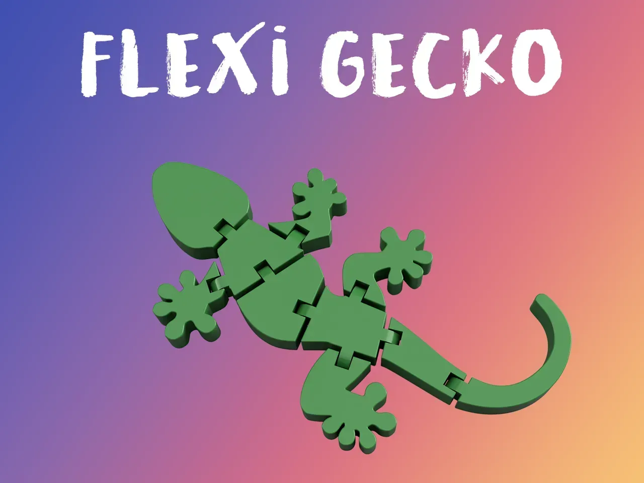 flexy gecko 3d modelle download realität wolke 3D print model - Mito3D