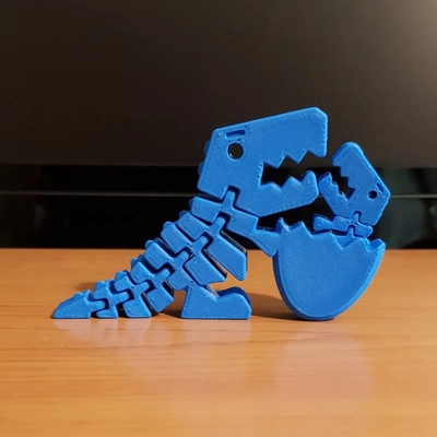 flexy mama dino baby 3d modelle download realität wolke 3d print model - Mito3D