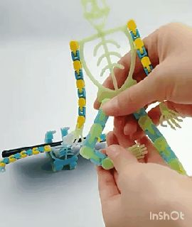 flexy skeleton toy mobile holder Toys & Games 3d print model - Mito3D