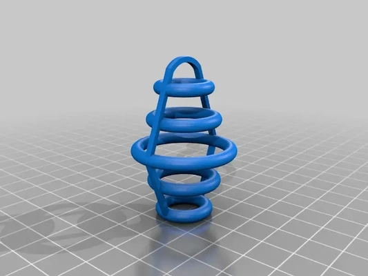 floating rings earring 3d models download creality cloud 3d print model - Mito3D