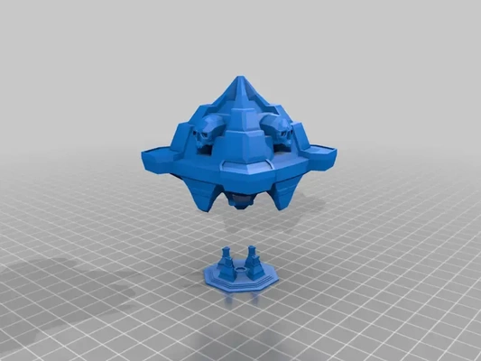 flotante templo aos terreno 3d modelos descargar crealidad nube 3d print model - Mito3D