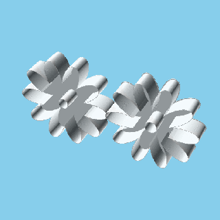 flower 10 center pierced nestable box v2 Others 3d print model - Mito3D