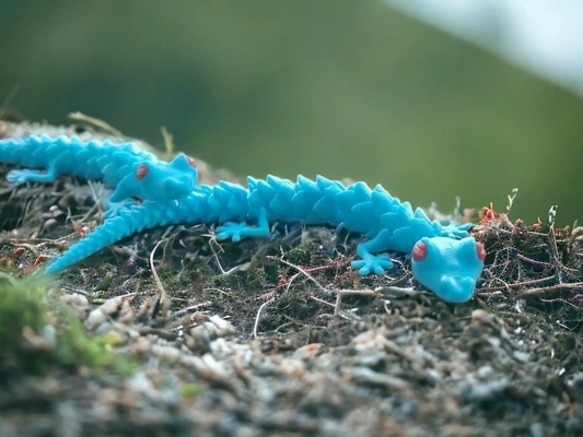 fleur gecko 3d modèles télécharger créalité nuage 3d print model - Mito3D