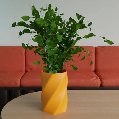fiore vaso 1 3d modelli scarica creality nube casa arredamento 3d print model - Mito3D