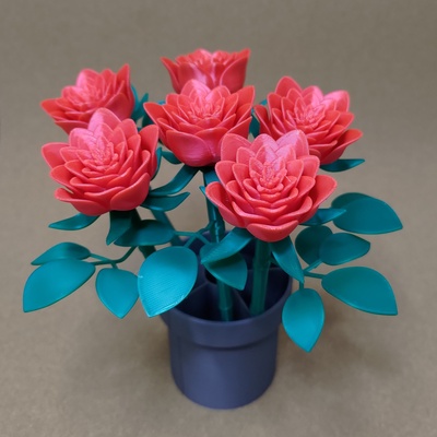 flowers 3d models download creality cloud home decor 3d print model - Mito3D