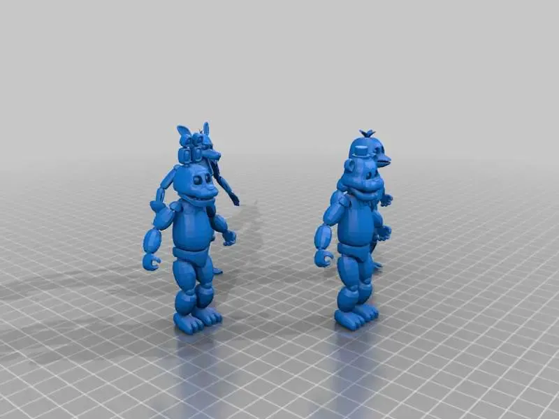 fnaf freddy bonnie chica y foxy 3d models download creality cloud 3D print model - Mito3D