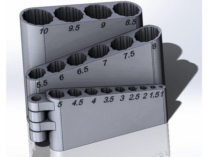 pliable percer organisateur outils 3d print model - Mito3D
