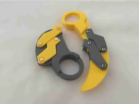 plegable karambit 3d modelos descargar crealidad nube 3d print model - Mito3D