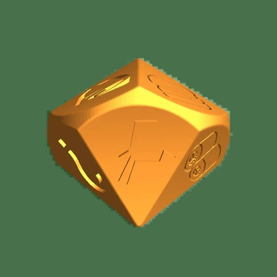 food dice 3d models download creality cloud 3d print model - Mito3D