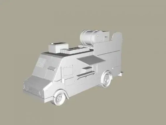 food truck 3d models download creality cloud 3d print model - Mito3D