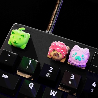 foody cats keycaps - mechanical keyboard 3d models download creality cloud Fictional Characters 3d print model - Mito3D