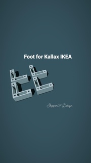 Fuß Kallax Ikea Haushalt 3d print model - Mito3D