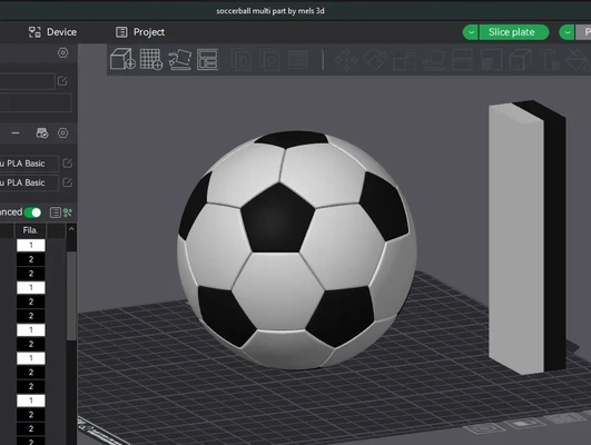 football multipart 3d modèles télécharger créalité nuage 3d print model - Mito3D