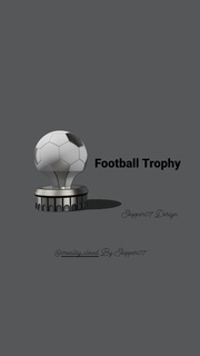 Fußball Trophäe 3d print model - Mito3D