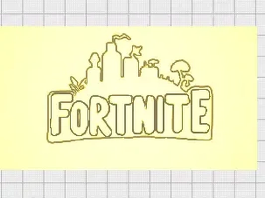 fortnite logo 3d modèles télécharger créalité nuage 3d print model - Mito3D