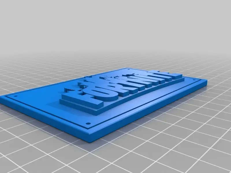 fortnite placa 3d modelos descargar crealidad nube 3D print model - Mito3D