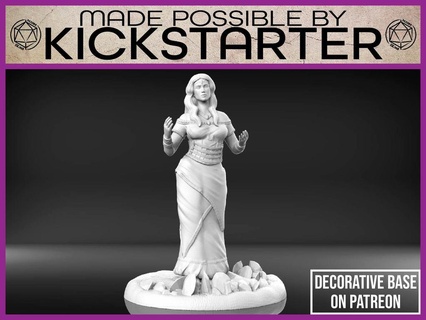 fortune teller - tabletop miniature Characters 3d print model - Mito3D