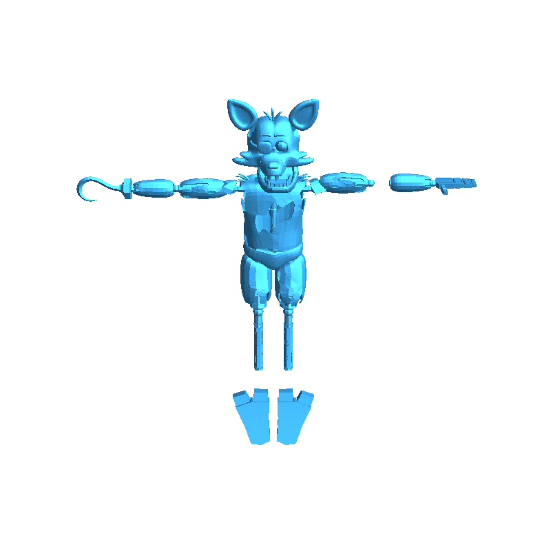 foxy Characters 3D print model - Mito3D