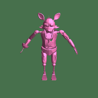 foxy1 ficcional personagens 3d print model - Mito3D