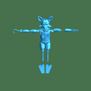 foxy personaggi 3d print model - Mito3D