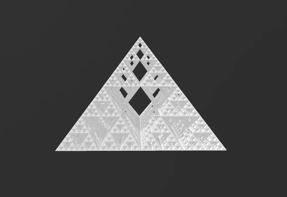 fraktal pyramide 3d modelle download realität wolke 3d print model - Mito3D