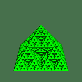 fractal pirámide continuo cross section 3d print model - Mito3D