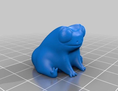 fred frog butt thic Animals 3d print model - Mito3D