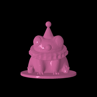 fred frog clown Others 3d print model - Mito3D