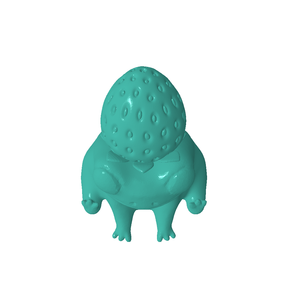 fred strawberry frog Others 3D print model - Mito3D