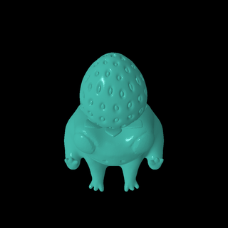 fred fraise grenouille 3d print model - Mito3D