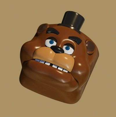 freddy tecla 3d teclado fnaf modelos descargar crealidad nube 3d print model - Mito3D