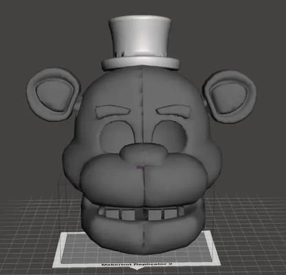 freddy fazbear maske helm 3d modelle download realität wolke 3d print model - Mito3D