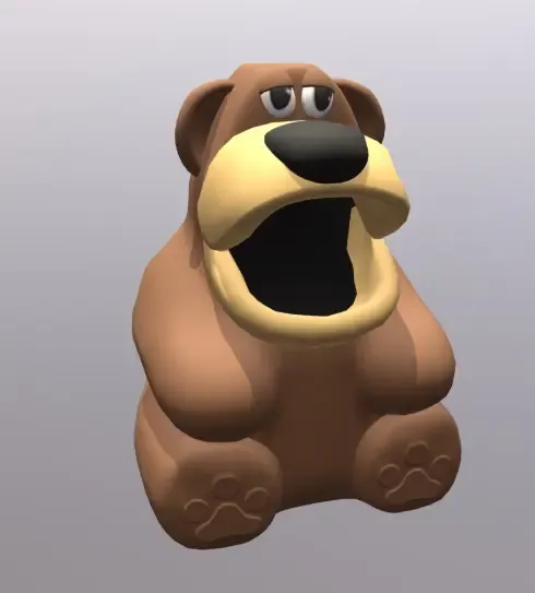 freddy fazbear mülleimer 3d modelle download realität wolke 3D print model - Mito3D