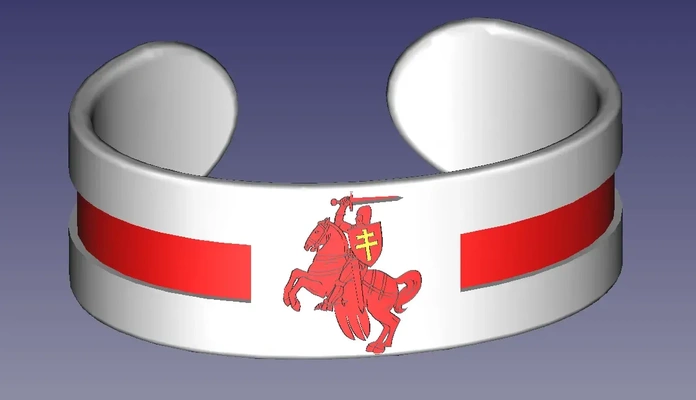 free belarus bracelet 3d models download creality cloud 3d print model - Mito3D