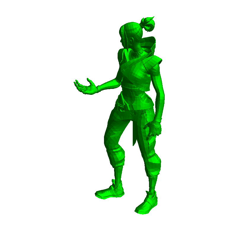 frei Feuer Boa Freunde 3d Modelle download Realität Wolke Frauen 3D print model - Mito3D