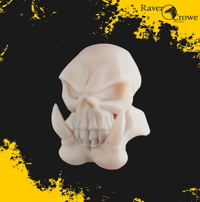 livre orc crânio 3d modelos baixar crialidade nuvem 3d print model - Mito3D